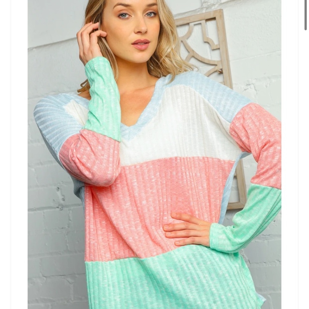 Color Block Blouse